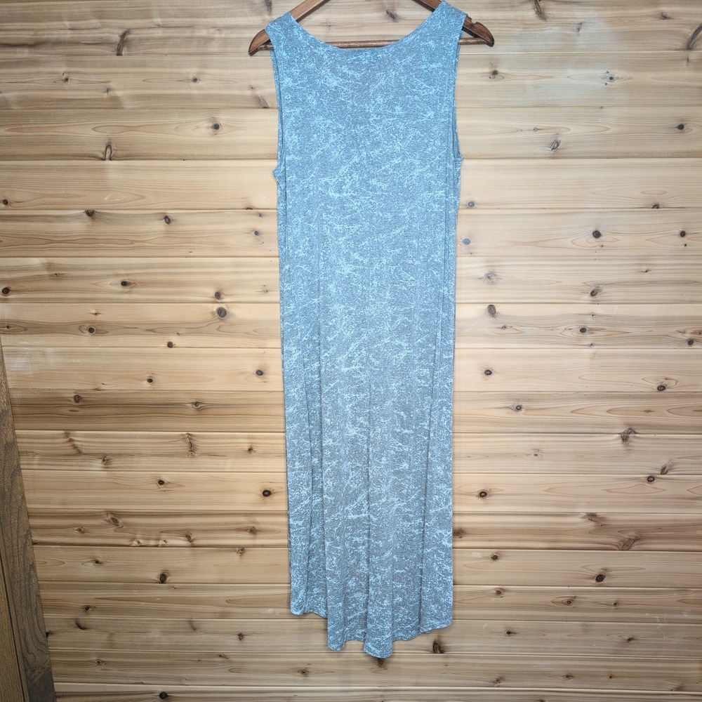 Bryn Walker Womens XS Grey Viscose High Low Sleeveless Midi Dress Made in USA - Picture 4 of 10